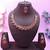 Red color yellow gold plating festive wear designer necklace set