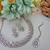 White color yellow gold plating festive wear designer necklace set