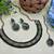 Green color yellow gold plating festive wear designer necklace set