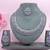 Purple color rhodium plating festive wear designer necklace set