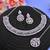 Purple color rhodium plating festive wear designer necklace set