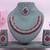 Pink color rhodium plating festive wear designer necklace set