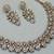 Multicolor color yellow gold plating festive wear designer necklace set