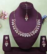 Multicolor color yellow gold plating festive wear designer necklace set