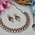 Multicolor color yellow gold plating festive wear designer necklace set