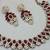 Multicolor color yellow gold plating festive wear designer necklace set