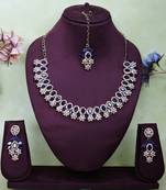 Beige color yellow gold plating festive wear designer necklace set