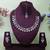 Beige color yellow gold plating festive wear designer necklace set