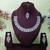 White color yellow gold plating festive wear designer necklace set