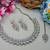 White color yellow gold plating festive wear designer necklace set