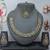 Multicolor color yellow gold plating festive wear designer necklace set