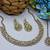 Multicolor color yellow gold plating festive wear designer necklace set