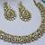 Multicolor color yellow gold plating festive wear designer necklace set
