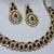 Multicolor color yellow gold plating festive wear designer necklace set
