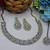White color yellow gold plating festive wear designer necklace set