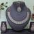 Green color rhodium plating festive wear designer necklace set
