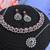 Maroon color rhodium plating festive wear designer necklace set