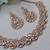 Multicolor color yellow gold plating festive wear designer necklace set