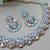 multicolor yellow gold plating festive wear designer necklace set