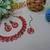 Red color yellow gold plating festive wear designer necklace set