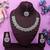 White color yellow gold plating festive wear designer necklace set