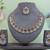 Multicolor color rhodium plating festive wear designer necklace set