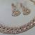 Multicolor color yellow gold plating festive wear designer necklace set