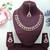 Multicolor color yellow gold plating festive wear designer necklace set