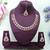 Pink color yellow gold plating festive wear designer necklace set