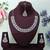 White color yellow gold plating festive wear designer necklace set