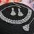 Purple color rhodium plating festive wear designer necklace set