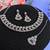 Maroon color rhodium plating festive wear designer necklace set