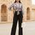 multicolor poly silk printed top for women