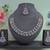 Pink color rhodium plating festive wear designer necklace set