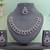 Purple color rhodium plating festive wear designer necklace set