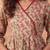 Green cotton printed top for women