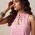 Pink cotton printed top for women
