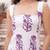 White cotton printed top for women
