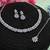 Purple color rhodium plating festive wear designer necklace set
