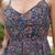 Blue cotton printed top for women