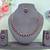Maroon color rhodium plating festive wear designer necklace set