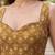Mustard cotton printed top for women