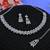 Purple color rhodium plating festive wear designer necklace set