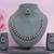 Purple color rhodium plating festive wear designer necklace set