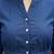Blue cotton printed top for women