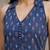 Blue cotton printed top for women