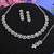 Purple color rhodium plating festive wear designer necklace set