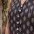 Black cotton printed top for women