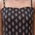 Black cotton printed top for women
