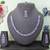 Purple color rhodium plating festive wear designer necklace set